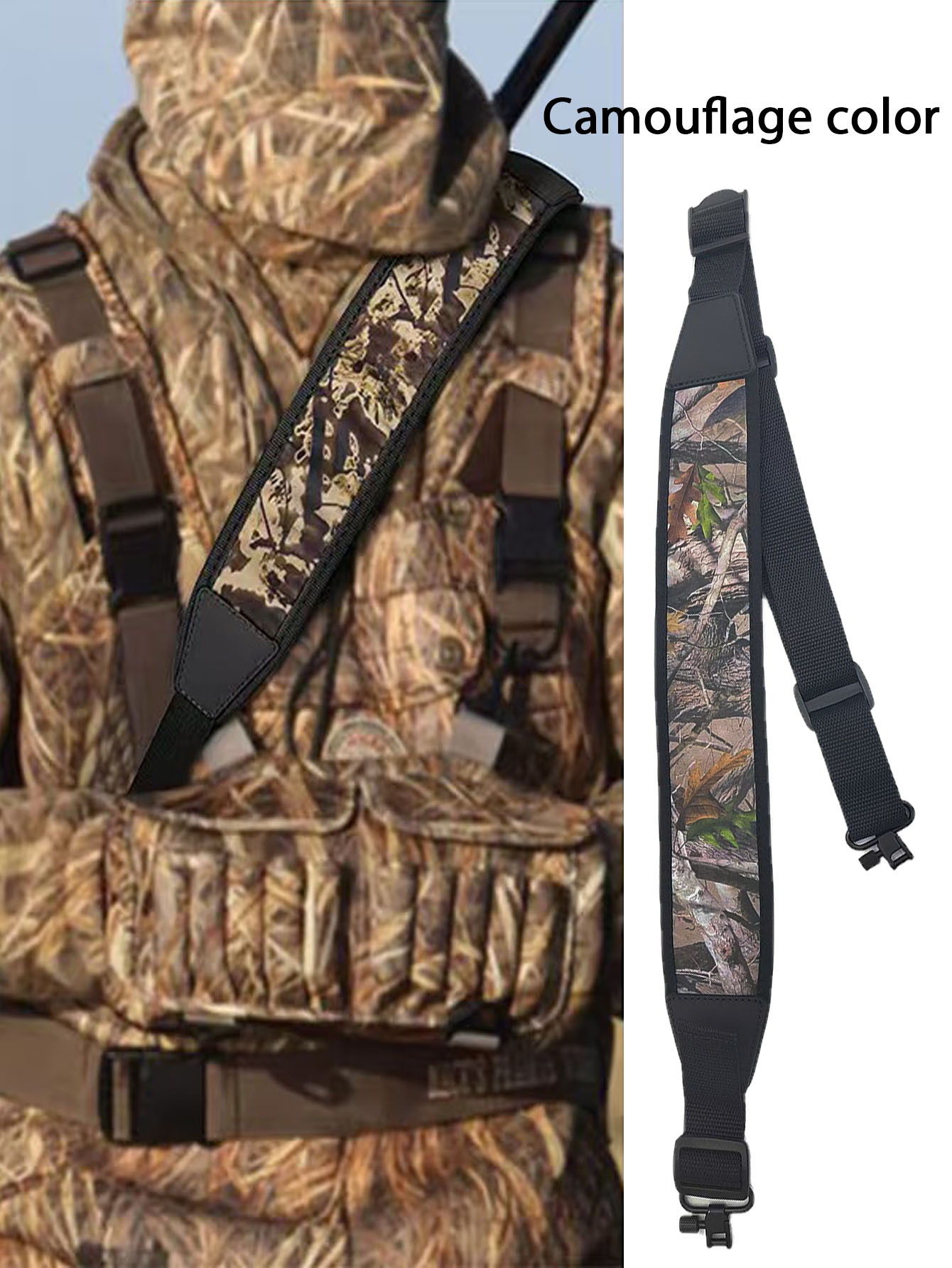 Hunting & Outdoor As - حزام كتف للصيد متعدد الوظائف، حزام