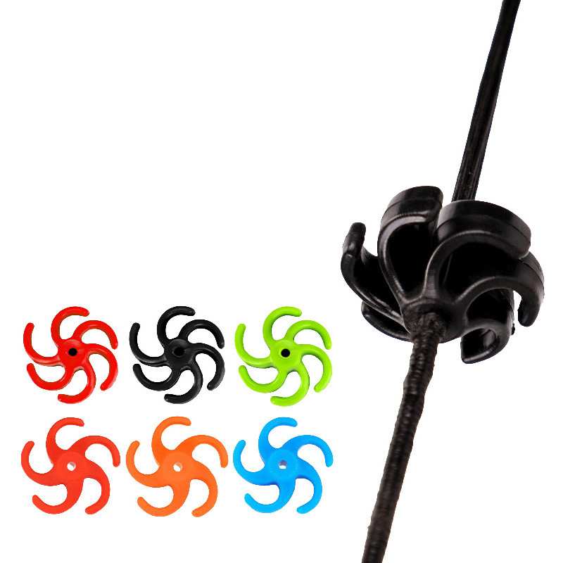 Bow Stringer Tool - 4 قطعة بوسترينغ استقرار المطاط مجمع