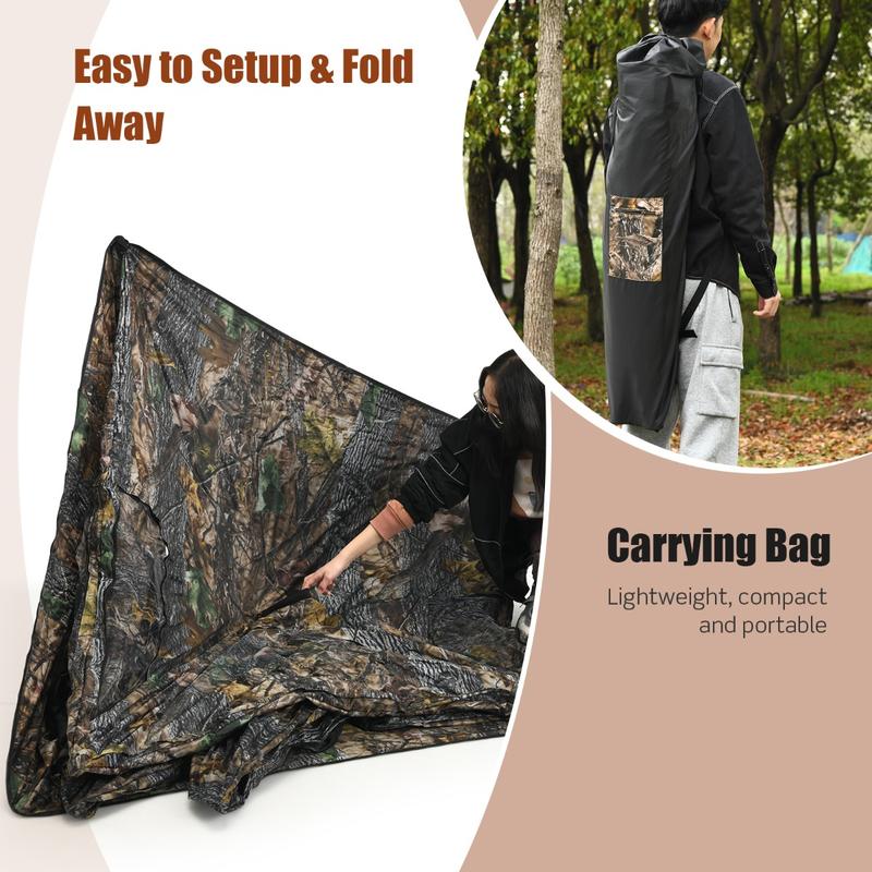 خيمة صيد محمولة مع أوتاد أرضية - مراجعة Hunting & Outdoor As وسعره